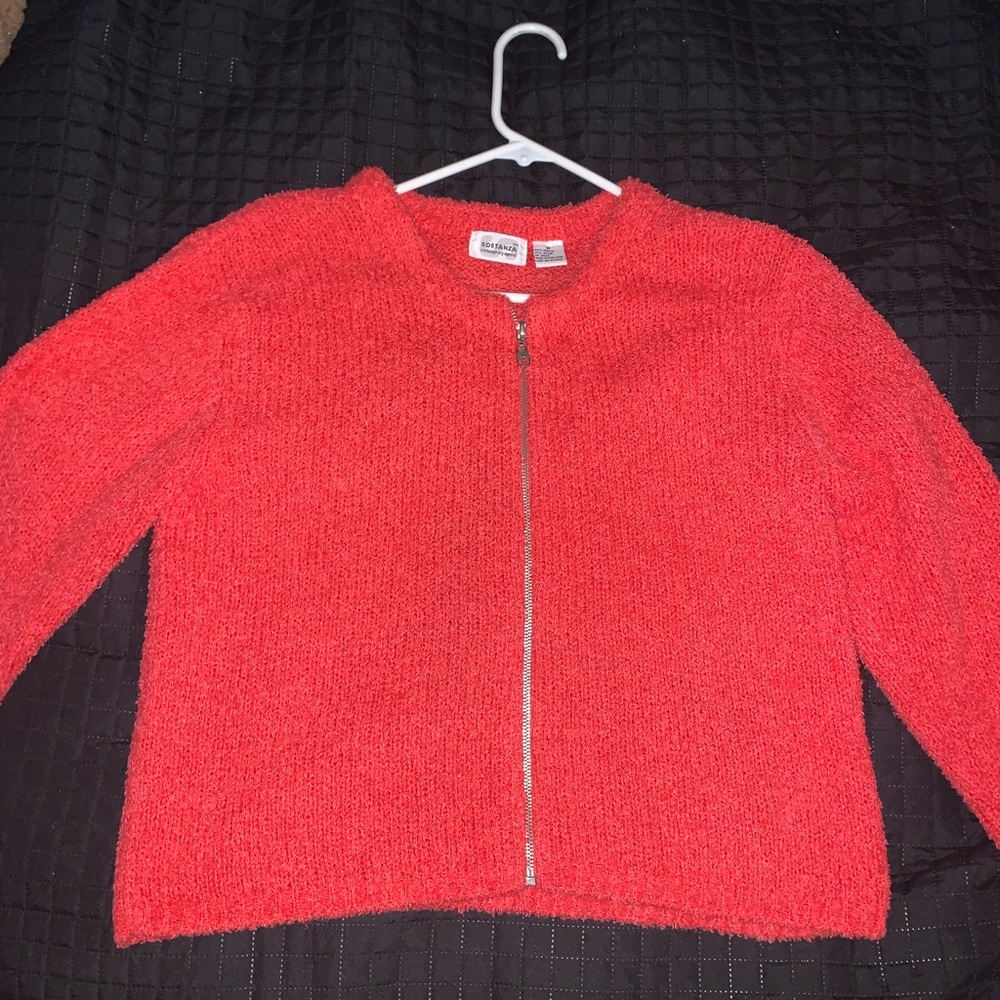 Sostanza Contemporary Apparel Zip Closure Sweater
